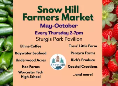 Farmer's Market Sturgis Park Pavillion, Snow Hill, Maryland